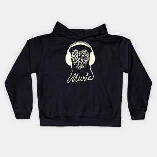 i love to Listen to Music and Gift for Musician and Music Lover Kids Hoodie